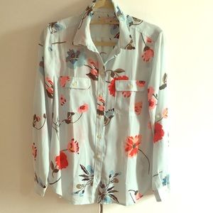 Ann Taylor Floral Blouse